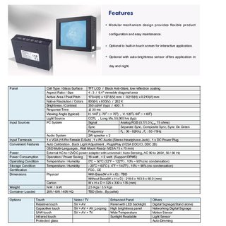 8.4 Chassis Monitor / Touch Screen