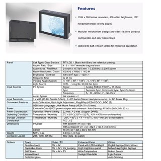 10.4 Chassis Monitor / Touch Screen