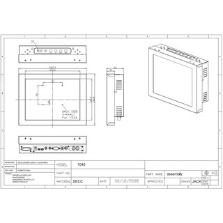10.4 Chassis Monitor / Touch Screen